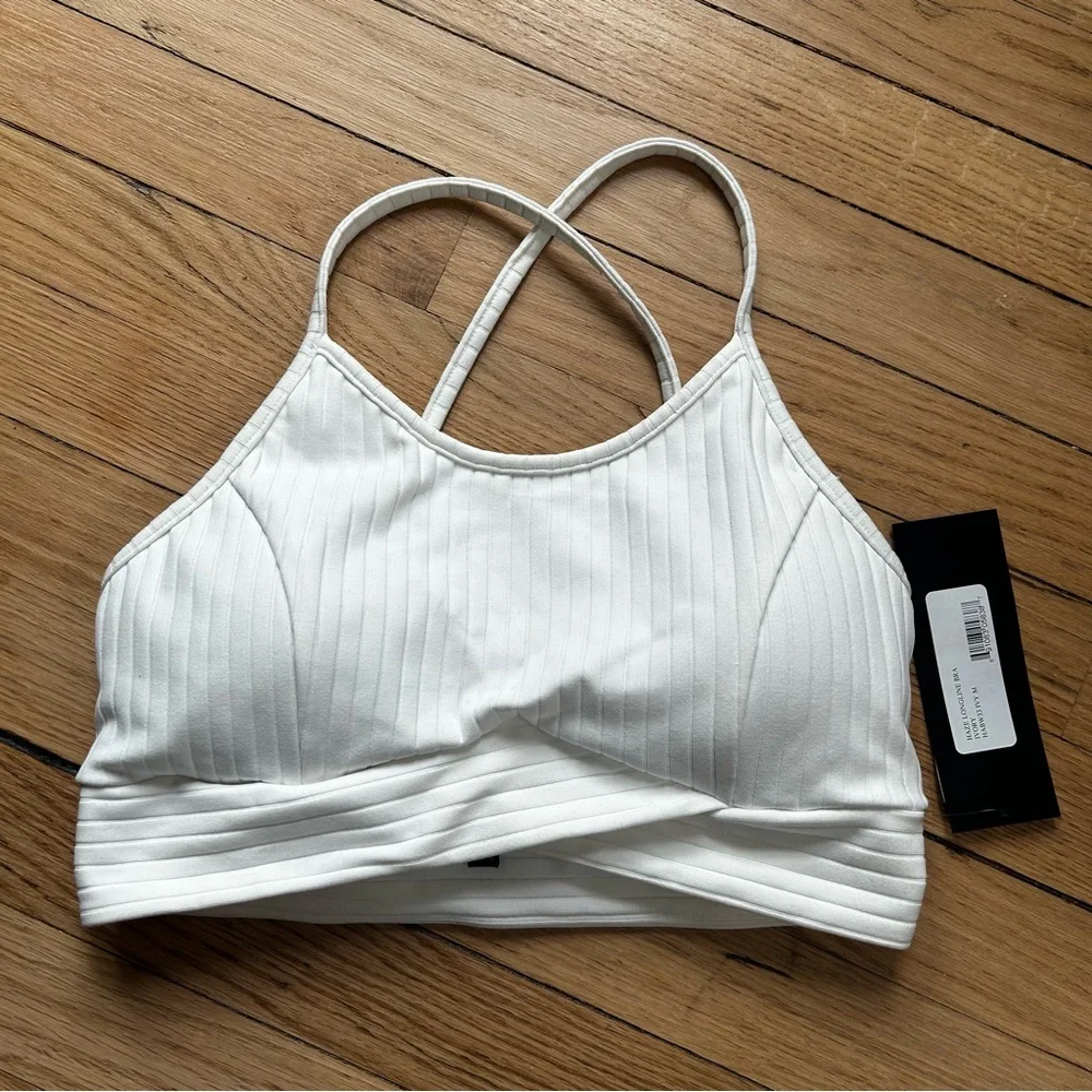 Nwt michi haze longline ivory sports‎ bra medium white